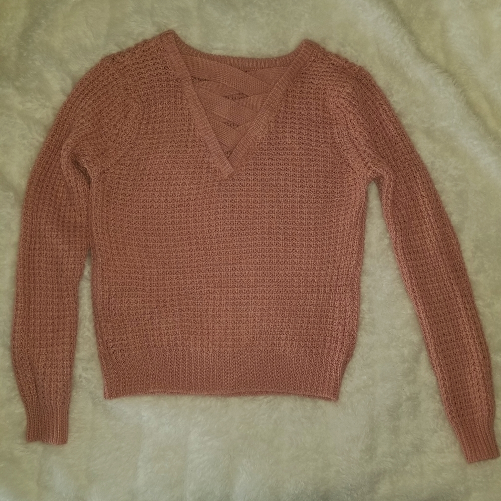 Sweater - blush pink